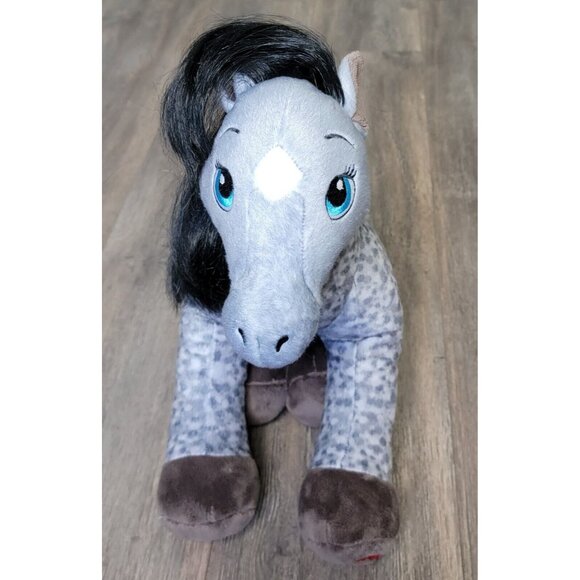 Build A Bear BABW Horses & Hearts Club Appaloosa Gray Pony Plush Stuffed Animal - Picture 2 of 9
